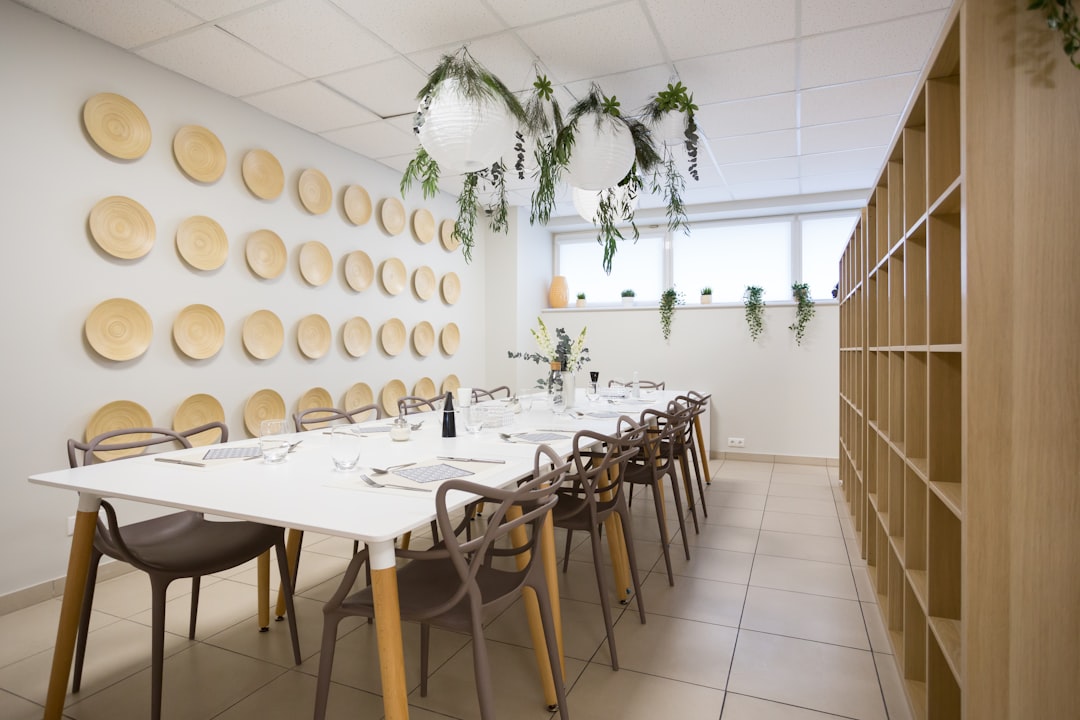 Clean modern canteen in production